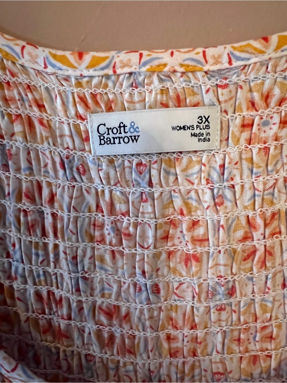 Croft & Barrow sleeveless smocked maxi dress, 3X, NWT. - Picture 2 of 7